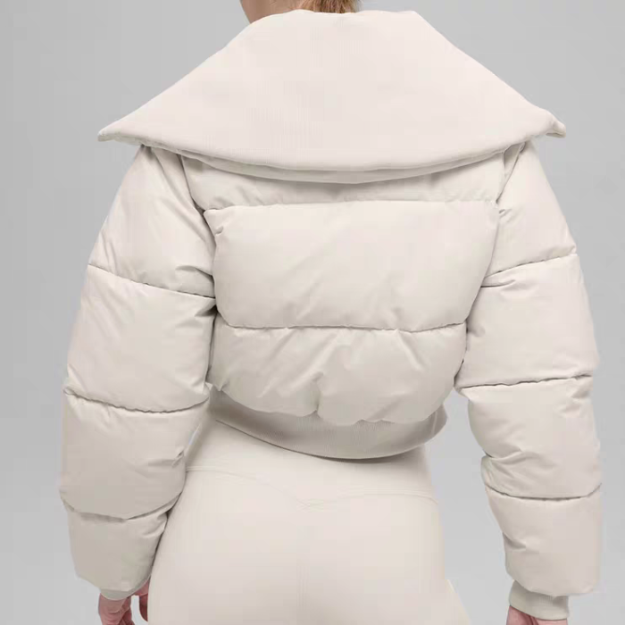 Women double-zipper down cotton coat clothes， CL88-114