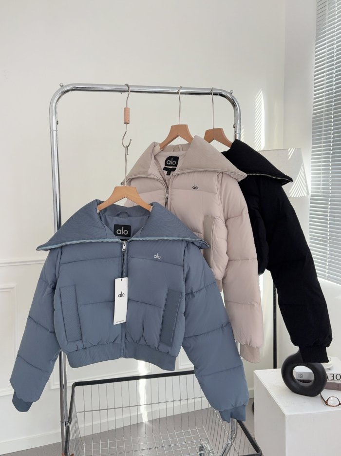 Women double-zipper down cotton coat clothes， CL88-114