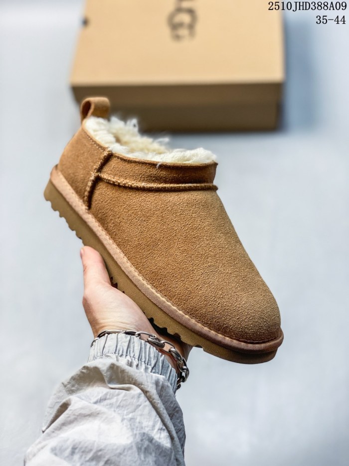 Women's men fur shoes, size 35-44,  with box, SS50-1866