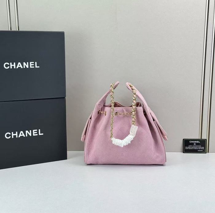 Velvet-finish leather bag ,5A ,size 30x26x14cm,no box,  B110-421