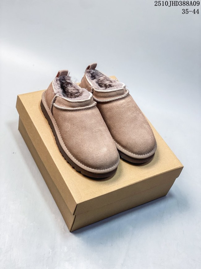 Women's men fur shoes, size 35-44,  with box, SS50-1867