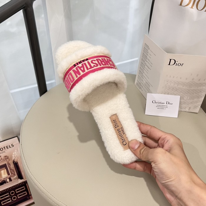 Women's flat wool indoor slippers, size 35-42, SS50-1870