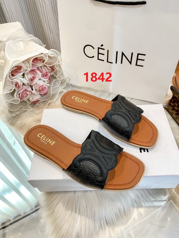 Women's flat slippers shoes, size 35-42, SS50-1841-1842