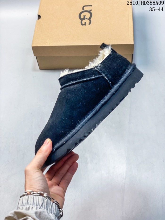 Women's men fur shoes, size 35-44,  with box, SS50-1865