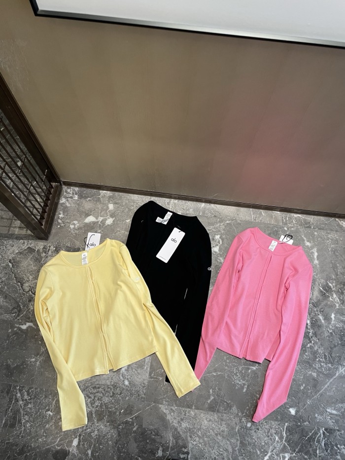 Women Knitted long-sleeved stretch openwork top clothes, CL25-317