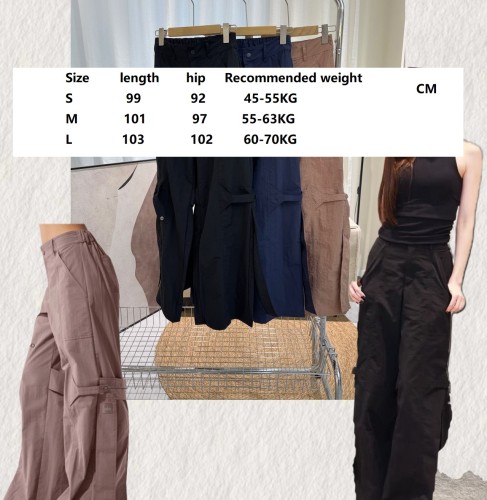 Woman Slit cargo pants clothes ，CL35-14