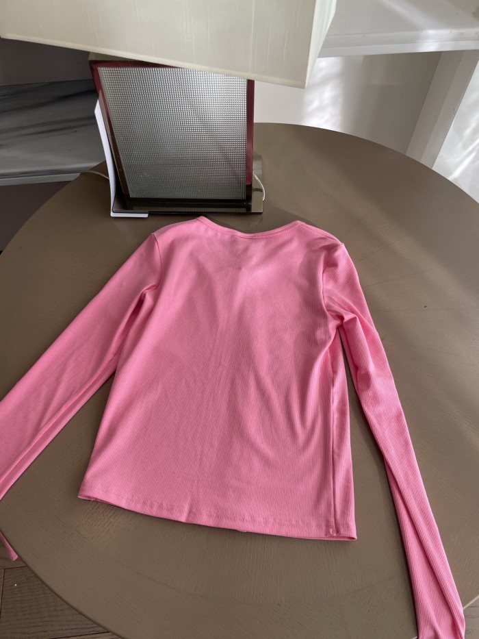 Women Knitted long-sleeved stretch openwork top clothes, CL25-317
