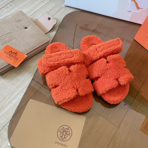 Women's flat wool indoor slippers, size 34-43, SS50-1901