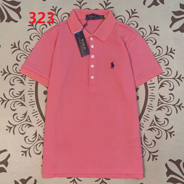Women's cotton embroidered collared short-sleeved T-shirt,please size one up,CL25-322-328