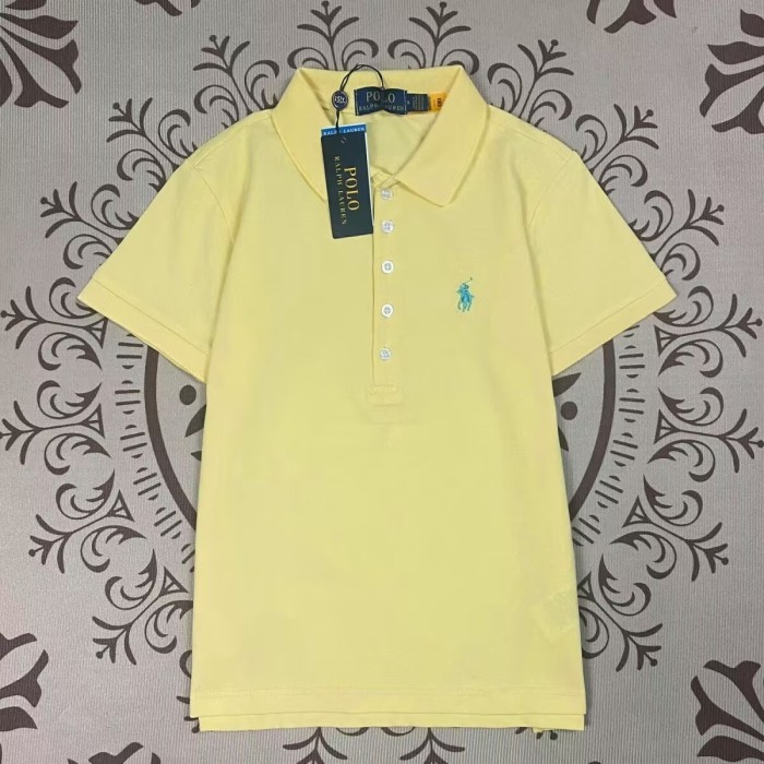 Women's cotton embroidered collared short-sleeved T-shirt,please size one up,CL25-322-328