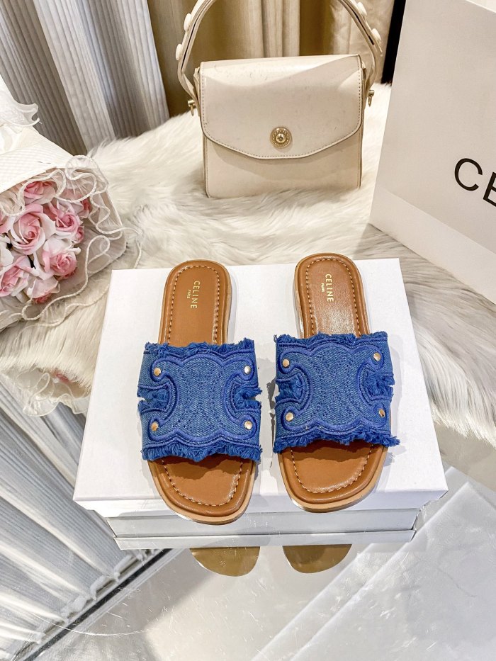 Women's flat slippers shoes, size 35-42, SS50-1982-1983
