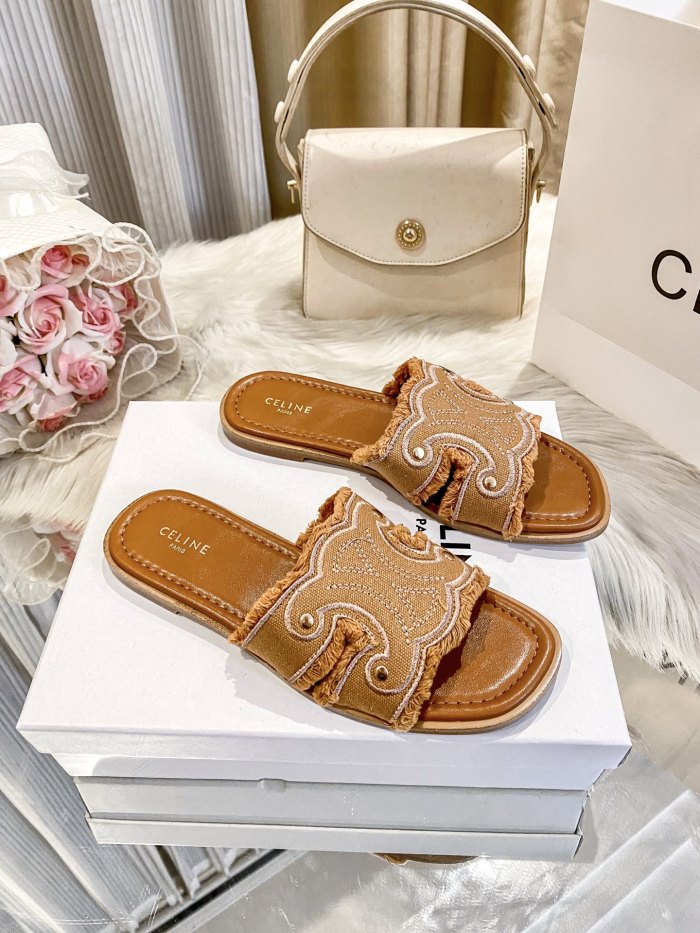 Women's flat slippers shoes, size 35-42, SS50-1982-1983