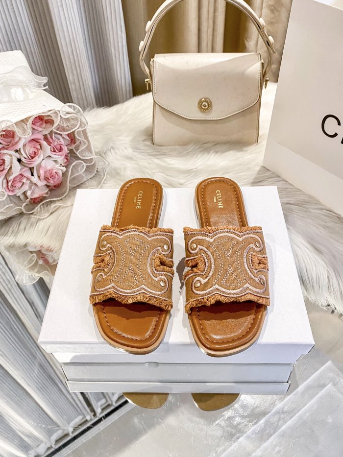 Women's flat slippers shoes, size 35-42, SS50-1982-1983