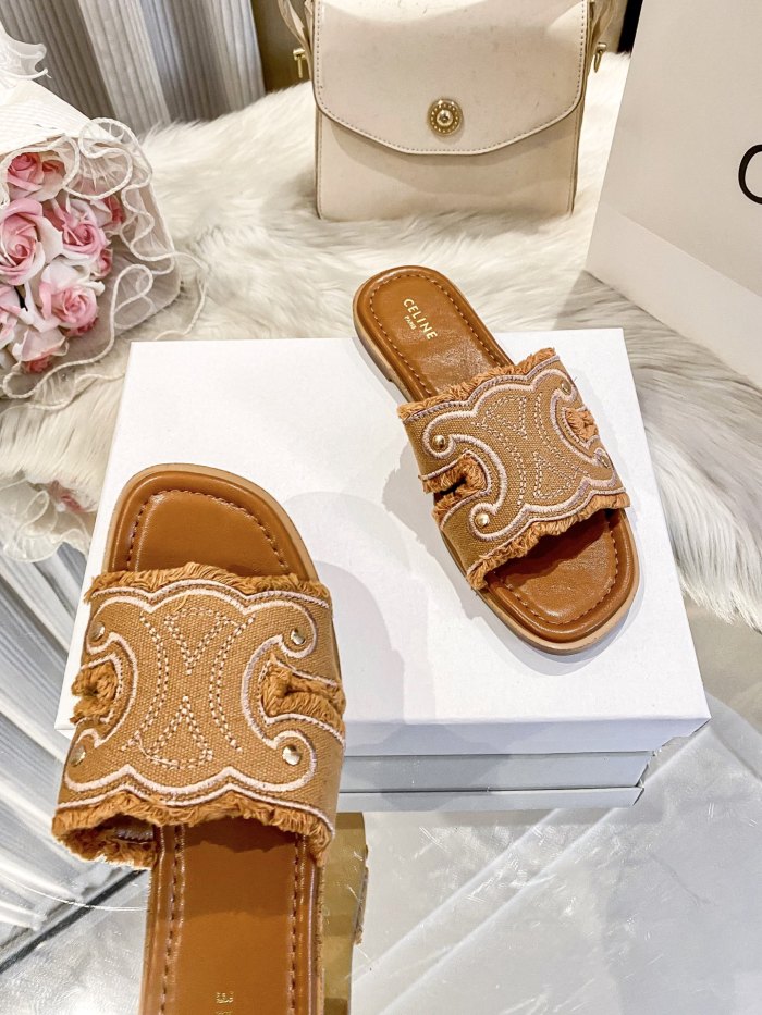 Women's flat slippers shoes, size 35-42, SS50-1982-1983