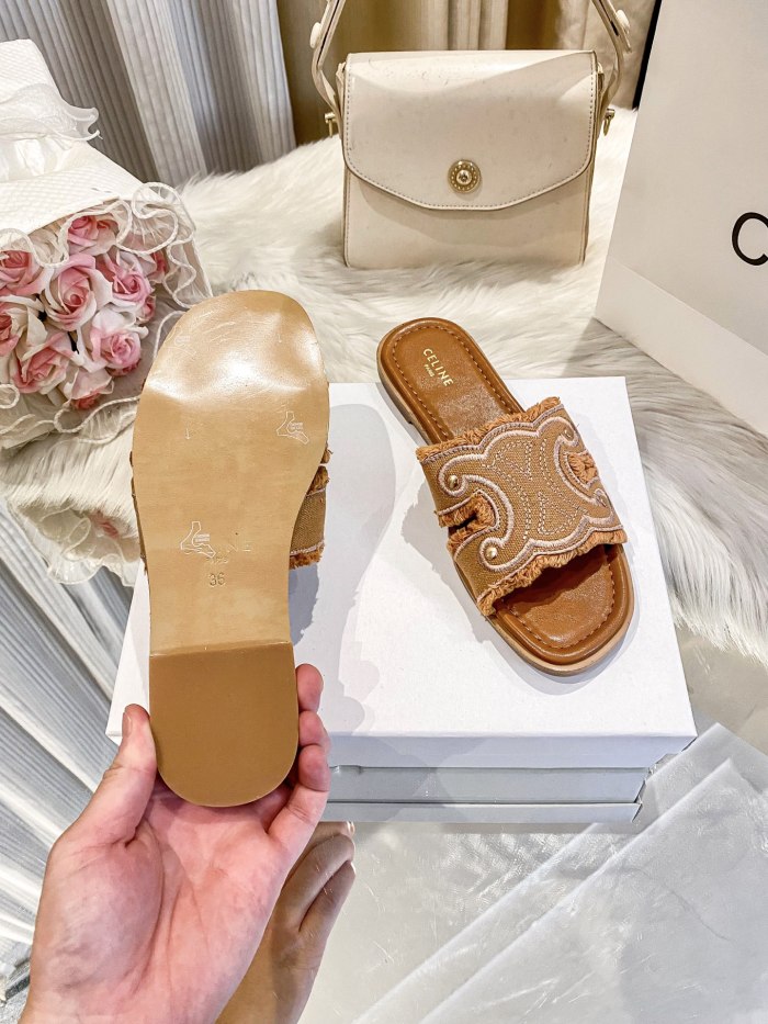 Women's flat slippers shoes, size 35-42, SS50-1982-1983