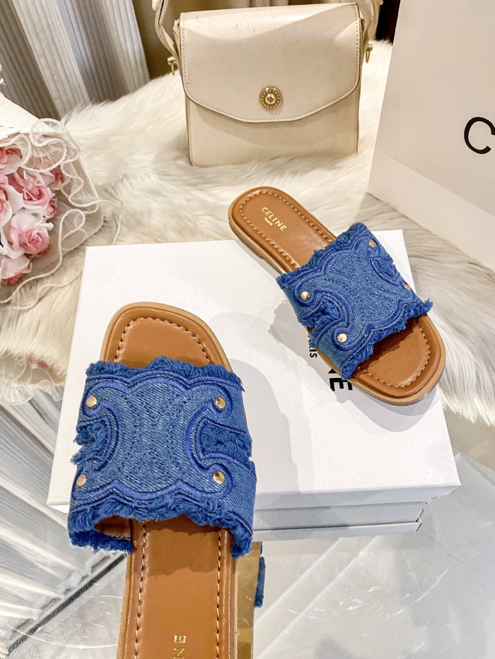 Women's flat slippers shoes, size 35-42, SS50-1982-1983