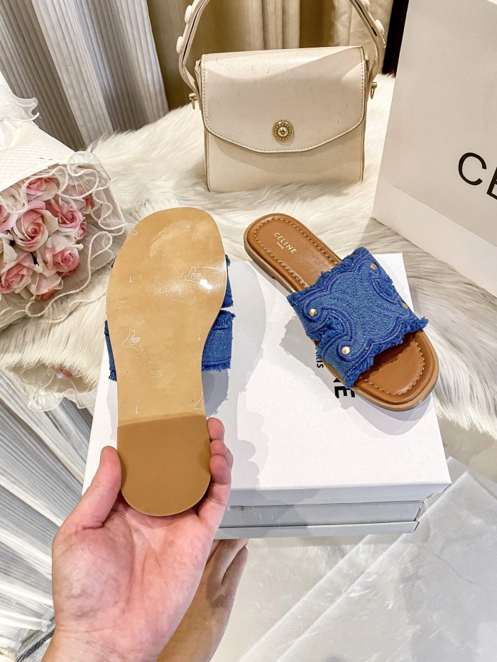 Women's flat slippers shoes, size 35-42, SS50-1982-1983