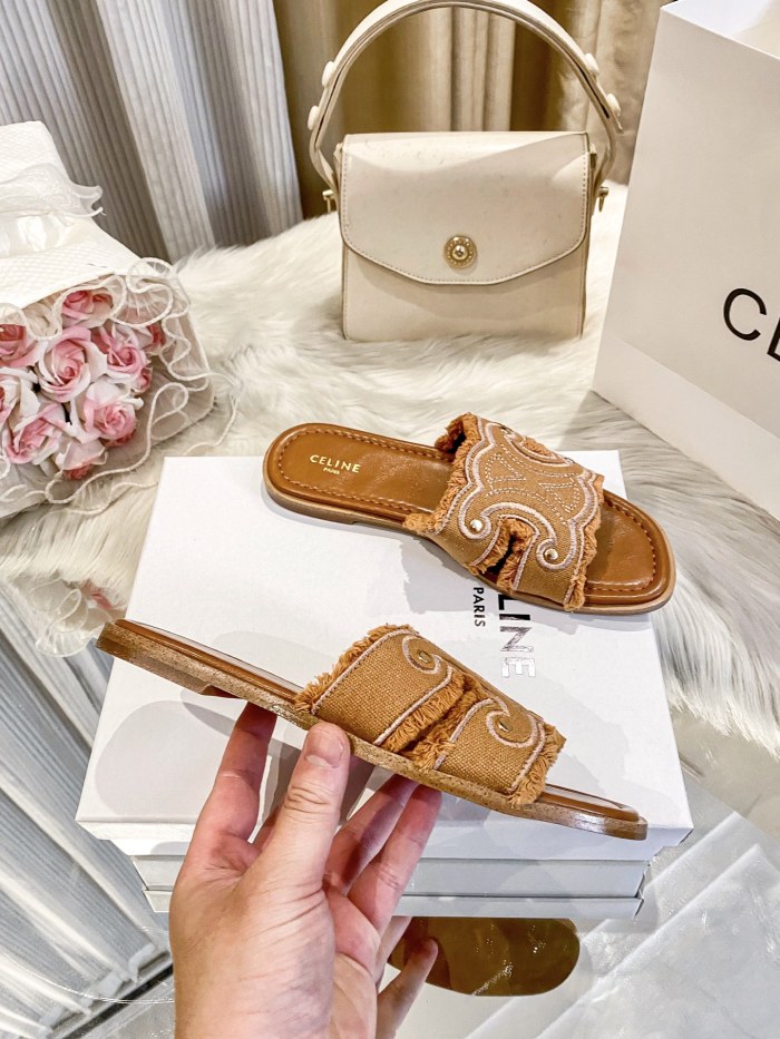 Women's flat slippers shoes, size 35-42, SS50-1982-1983