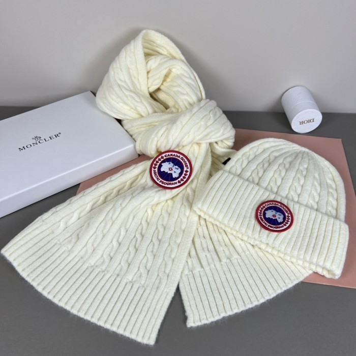 Cashmere cotton scarf and hat,no box. HX25-805-814