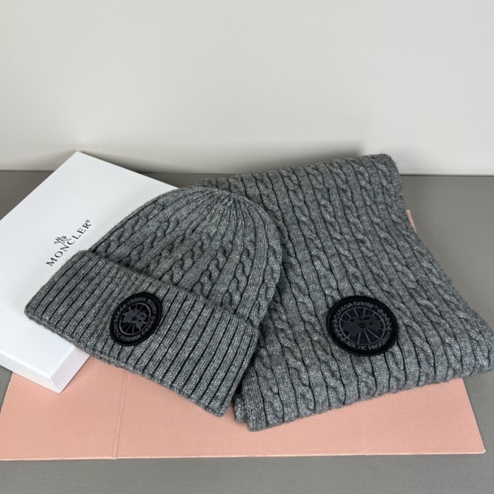 Cashmere cotton scarf and hat,no box. HX25-805-814