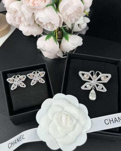 Earring brooch jewelry ,with box, J25-235
