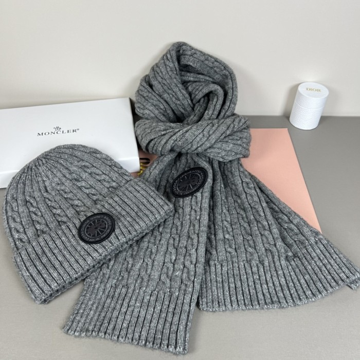 Cashmere cotton scarf and hat,no box. HX25-805-814