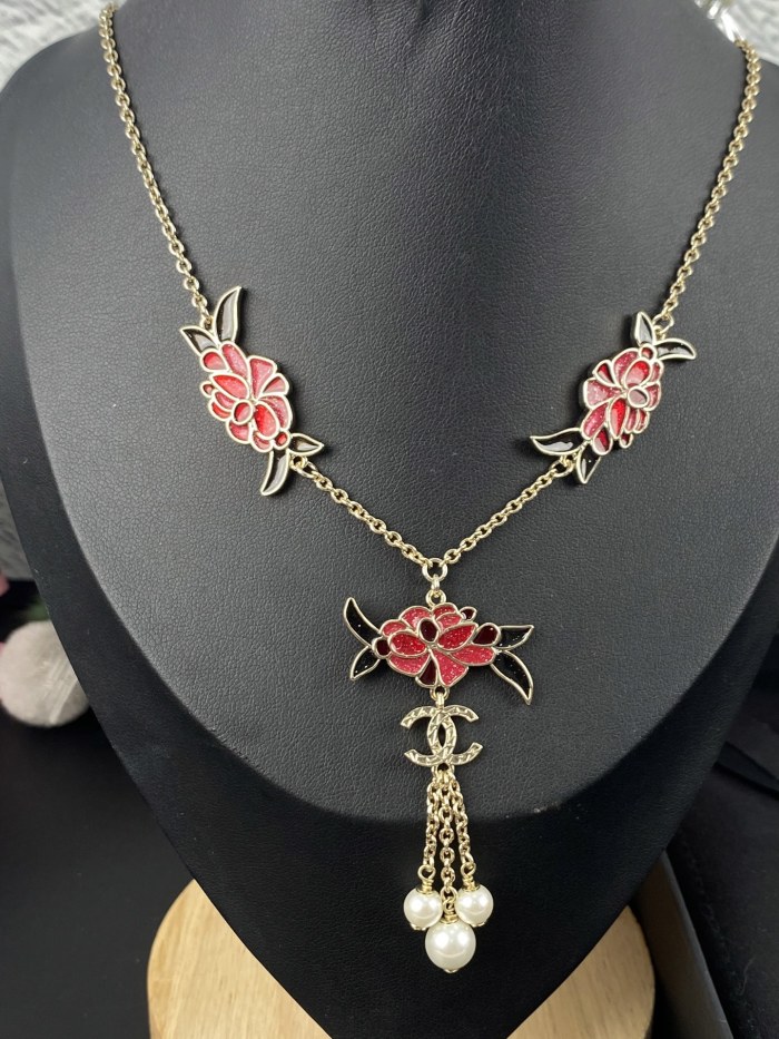 Earring brooch necklace jewelry ,with box, J25-244-248