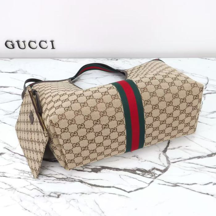 Leather canvas bag ,5A ,size 60*47*16cm,no box,  B110-442