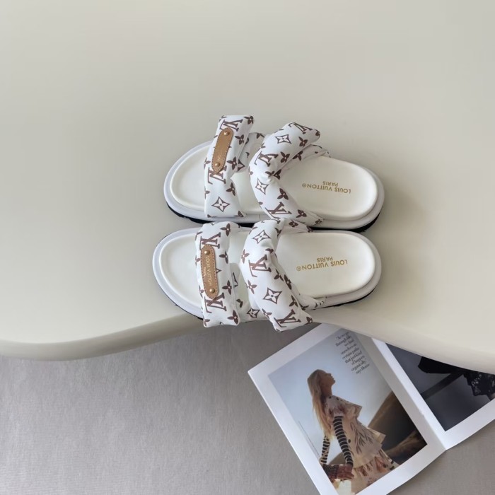 Women's men flat sandals,size 35-45, SS60-744-745
