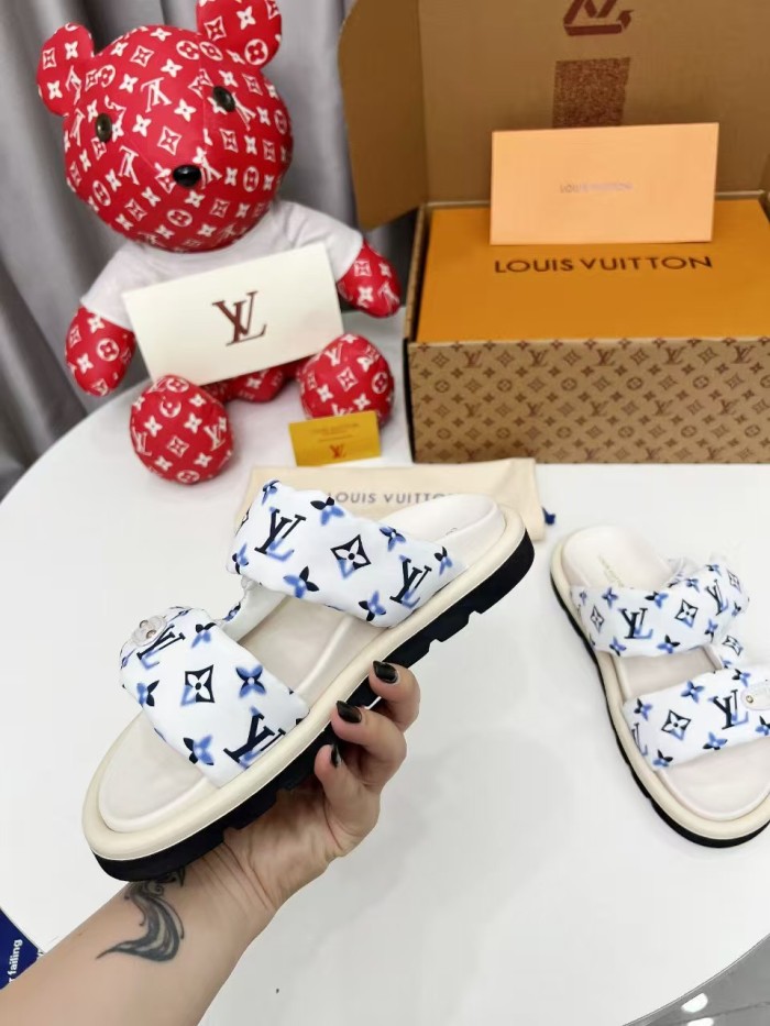 Women's men flat sandals,size 35-45, SS60-744-745