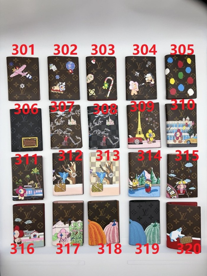 Split leather passport covers,AAAA,with box,size:10*14*2.5cm,B35-268-320