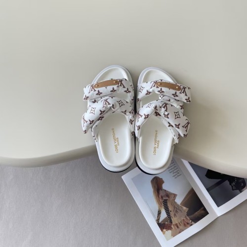 Women's men flat sandals,size 35-45, SS60-744-745