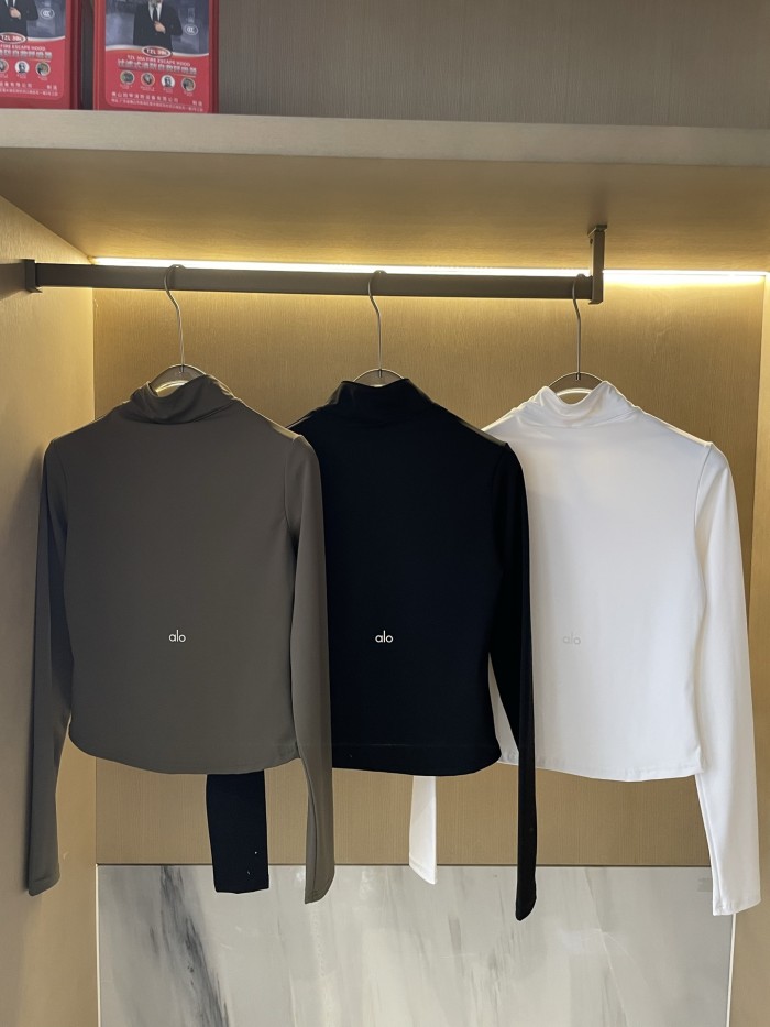 Women Elastic Sports Stand Collar Sweatshirt Yoga clothes,CL35-118