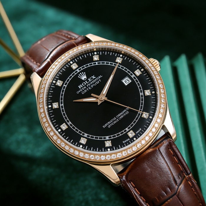 Top-grain cowhide watch strap,286S-13 Fully automatic imported mechanical movement watch,316L stainless steel，Mineral scratch-resistant mirror glass，with box, size 39*9.6mm，WT220-26-27