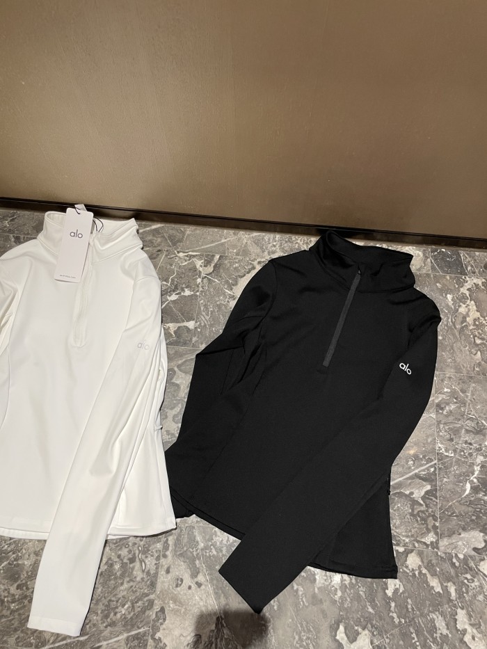 Women Elastic Sports Stand Collar Sweatshirt Yoga clothes,CL35-117