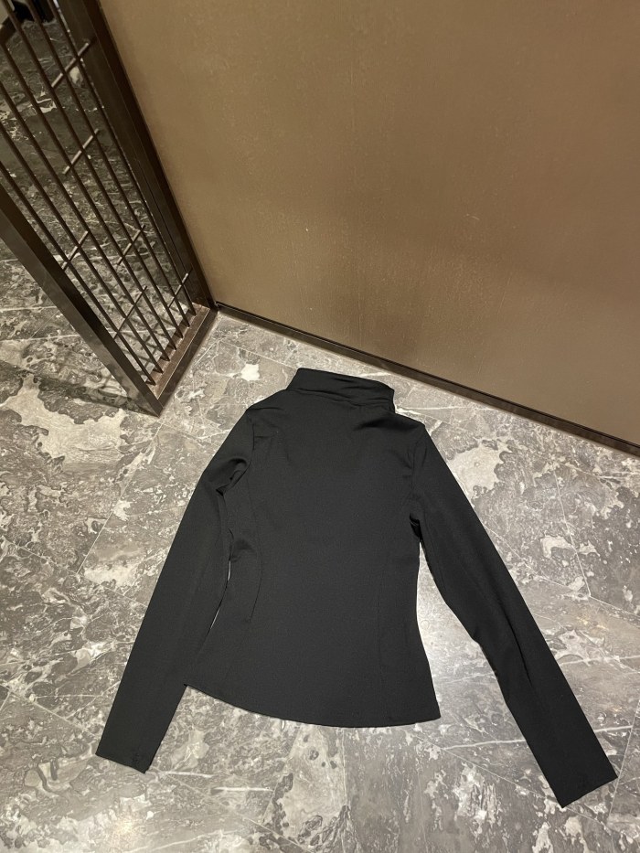 Women Elastic Sports Stand Collar Sweatshirt Yoga clothes,CL35-117