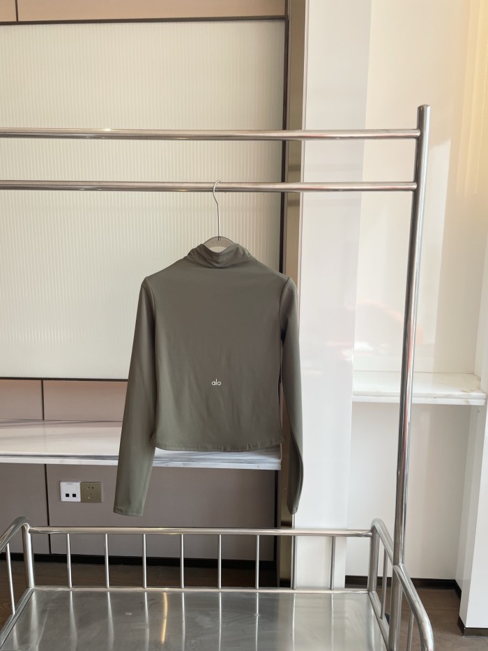 Women Elastic Sports Stand Collar Sweatshirt Yoga clothes,CL35-118