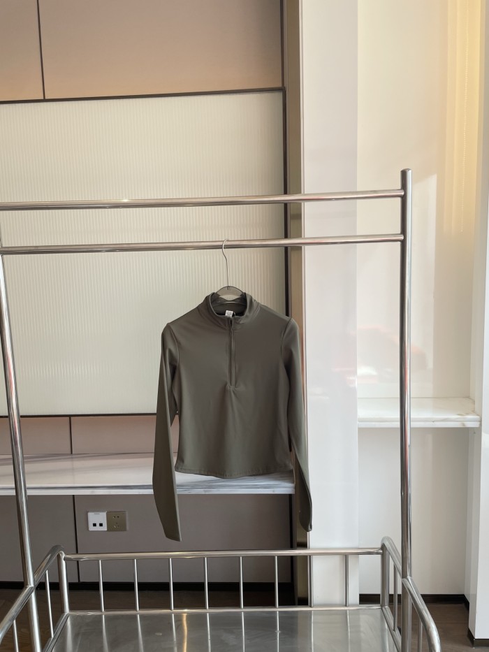 Women Elastic Sports Stand Collar Sweatshirt Yoga clothes,CL35-118
