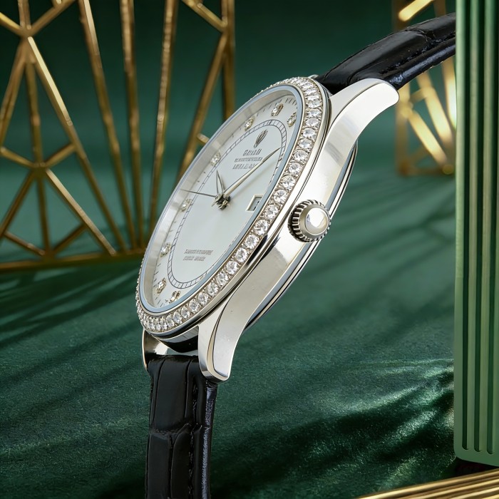 Top-grain cowhide watch strap,286S-13 Fully automatic imported mechanical movement watch,316L stainless steel，Mineral scratch-resistant mirror glass，with box, size 39*9.6mm，WT220-26-27