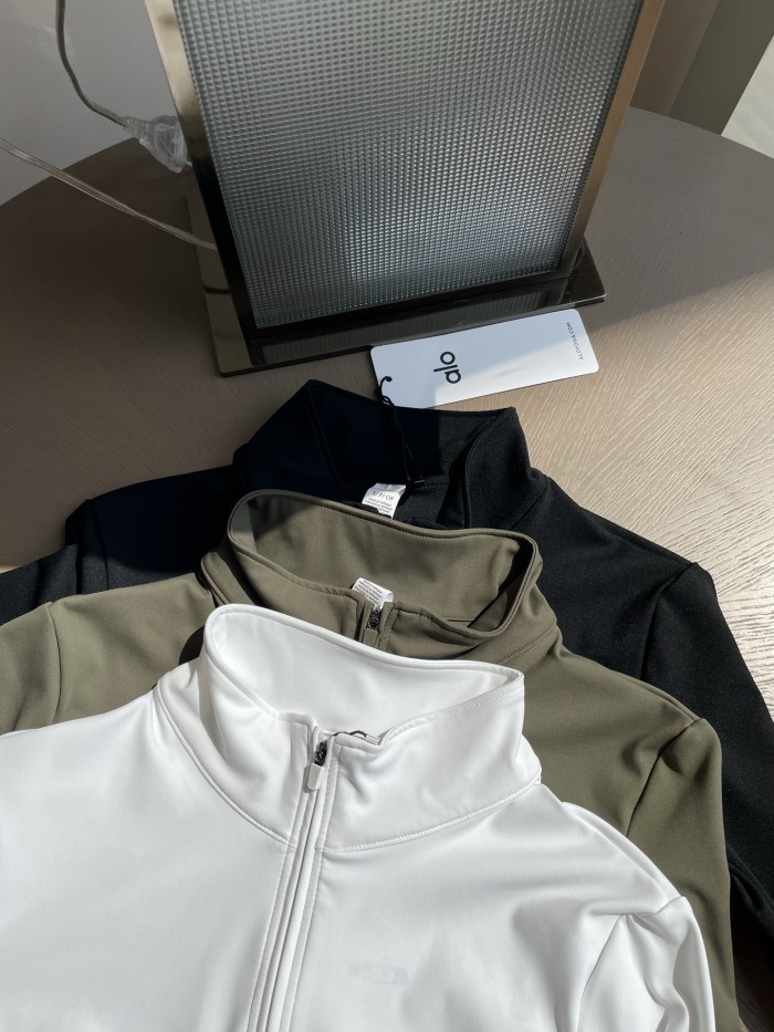 Women Elastic Sports Stand Collar Sweatshirt Yoga clothes,CL35-118