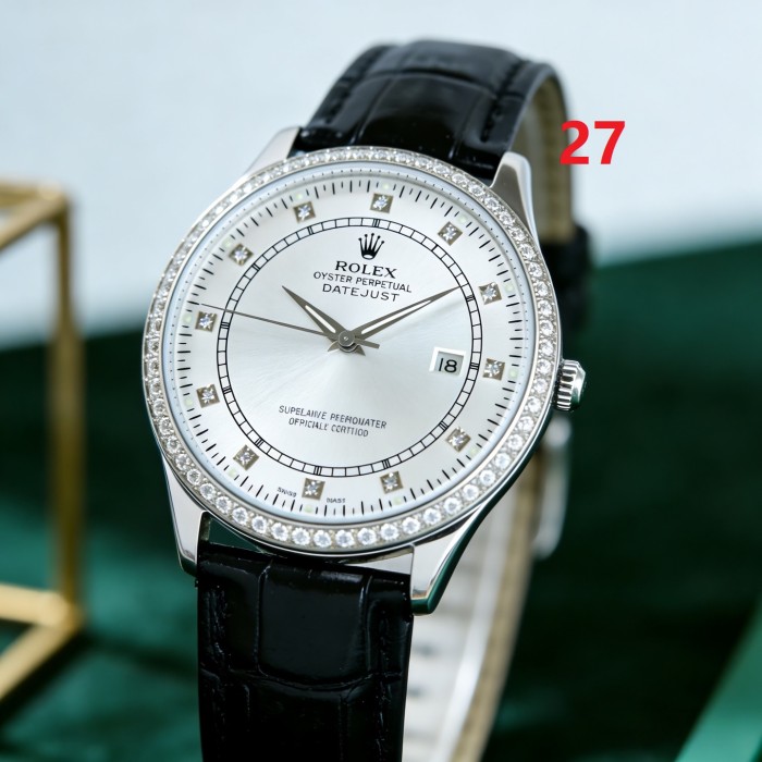 Top-grain cowhide watch strap,286S-13 Fully automatic imported mechanical movement watch,316L stainless steel，Mineral scratch-resistant mirror glass，with box, size 39*9.6mm，WT220-26-27