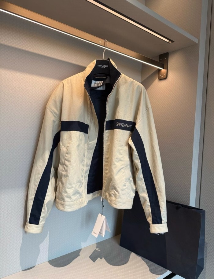 Unisex Embroidered Sporty Loose Casual Stand Collar Jacket clothes, CL110-159