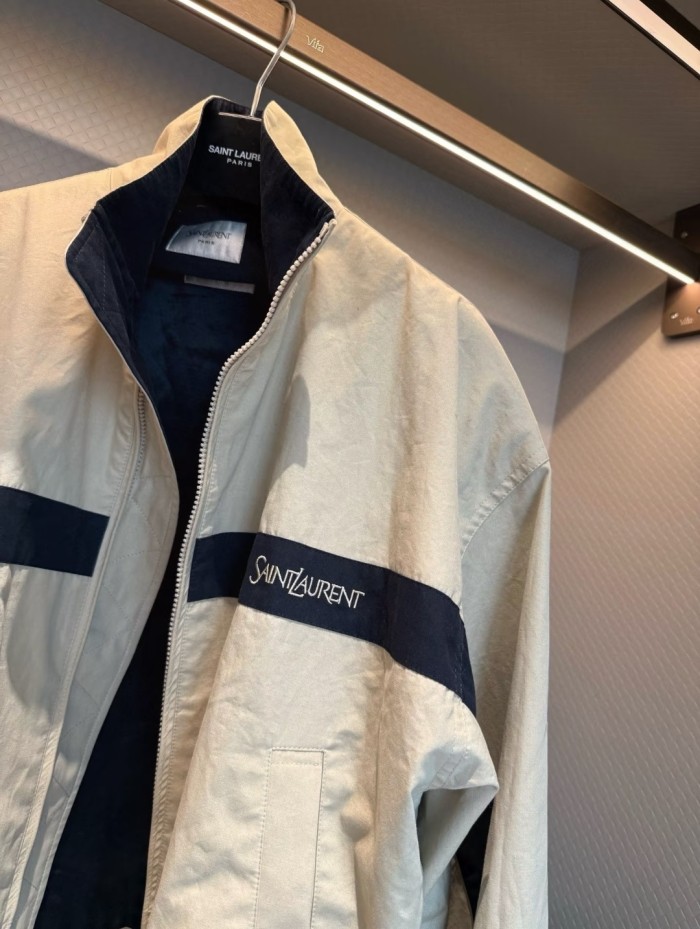 Unisex Embroidered Sporty Loose Casual Stand Collar Jacket clothes, CL110-159