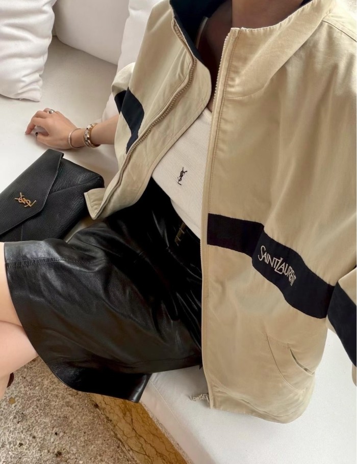 Unisex Embroidered Sporty Loose Casual Stand Collar Jacket clothes, CL110-159