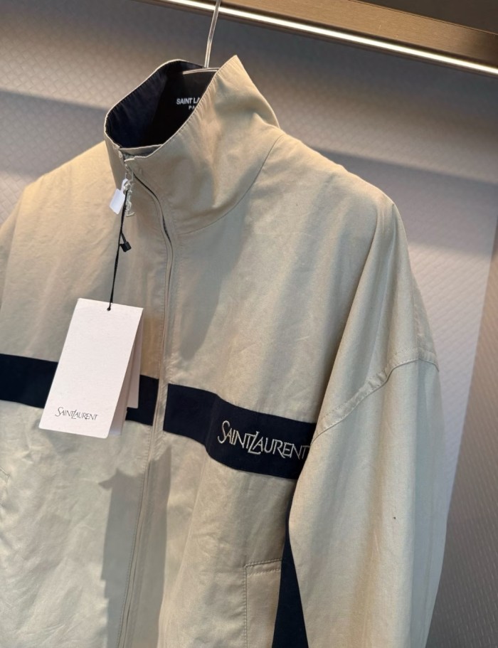 Unisex Embroidered Sporty Loose Casual Stand Collar Jacket clothes, CL110-159