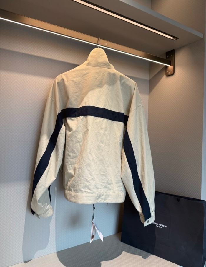 Unisex Embroidered Sporty Loose Casual Stand Collar Jacket clothes, CL110-159