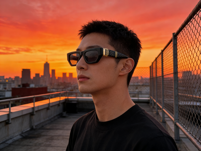 Blue light blocking sunglasses with the box and case ,G25-3531-3536