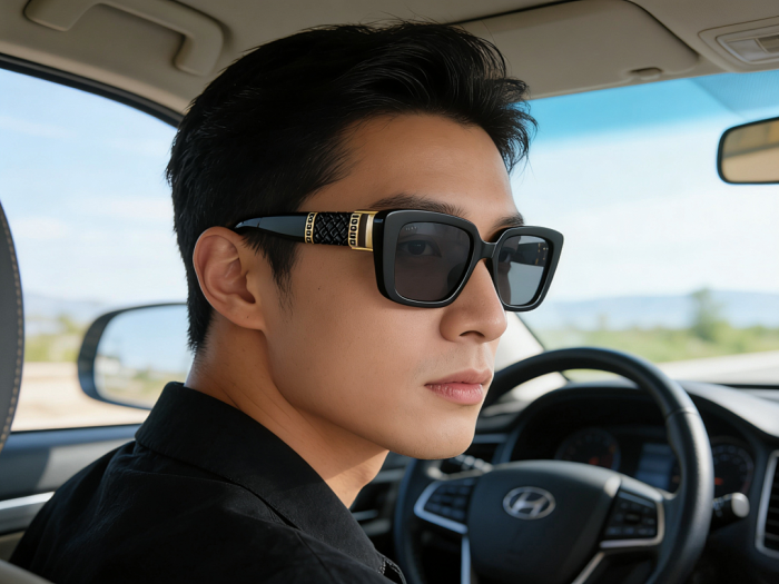 Blue light blocking sunglasses with the box and case ,G25-3525-3530
