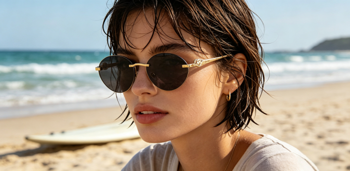 Blue light blocking sunglasses with the box and case ,G25-3740-3745