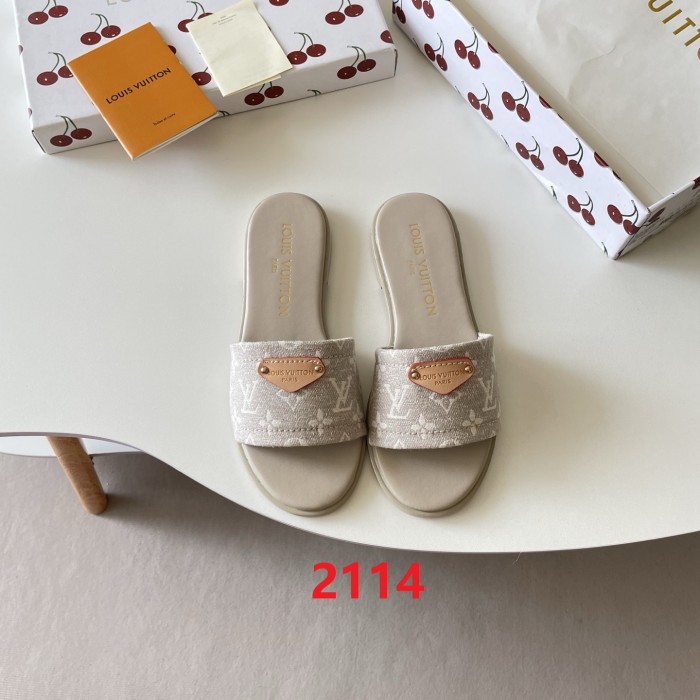 Women's flat slippers shoes, size 35-42, SS50-2114